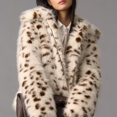 Bernardo Spotted Faux-Fur Jacket