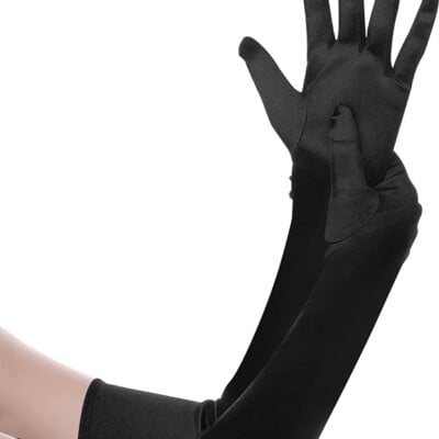 long black opera gloves