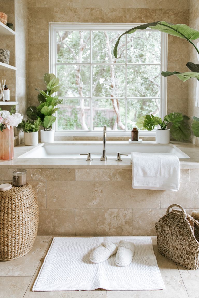 how to easily make your bathroom into a zen space for the new year with target