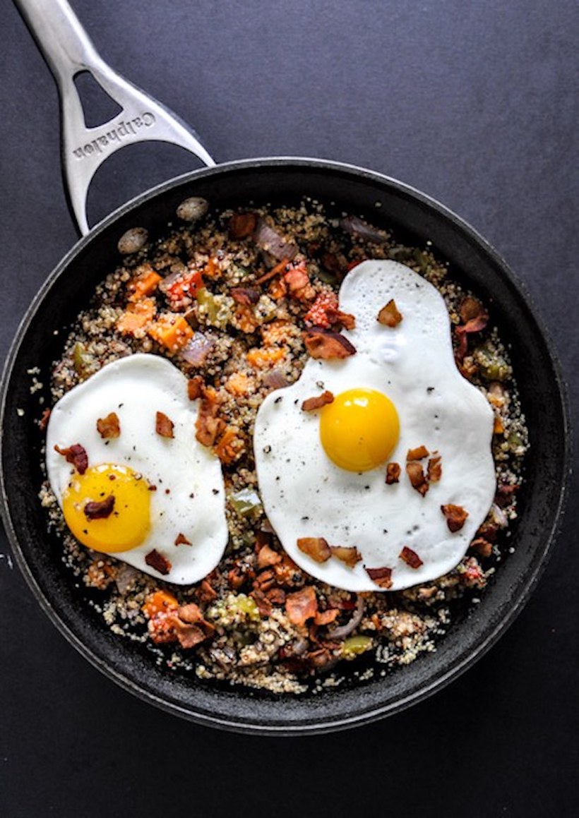 Quinoa skillet breakfast bowl