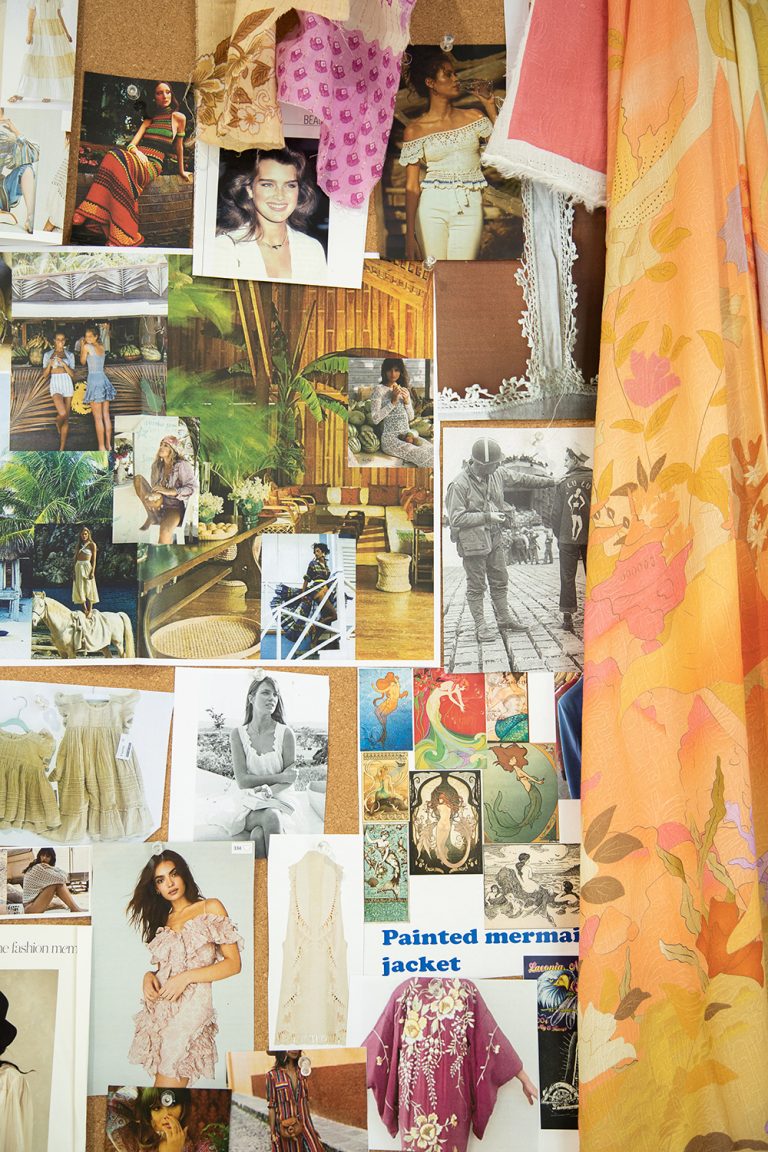 Mood board at Spell & The Gypsy Collective Head Office