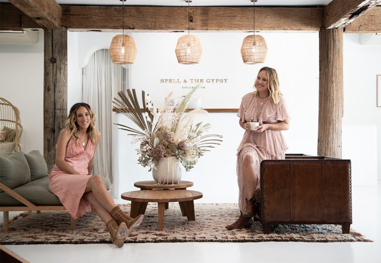 Sisters Elizabeth Abegg and Isabella Pennefather, co-founders of Spell & The Gypsy Collective