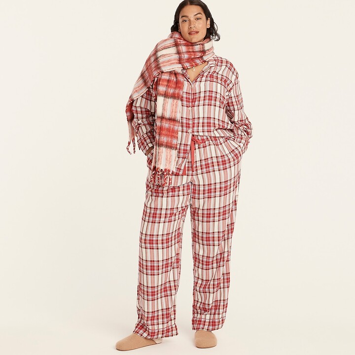J. Crew Flannel long-sleeve pajama set in vintage plaid