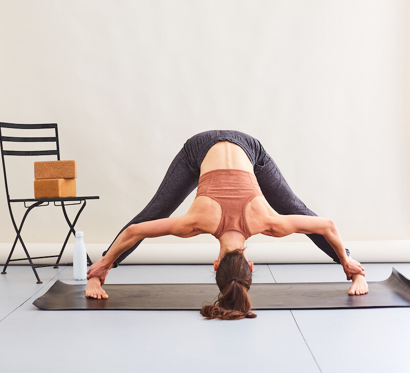stretching, yoga