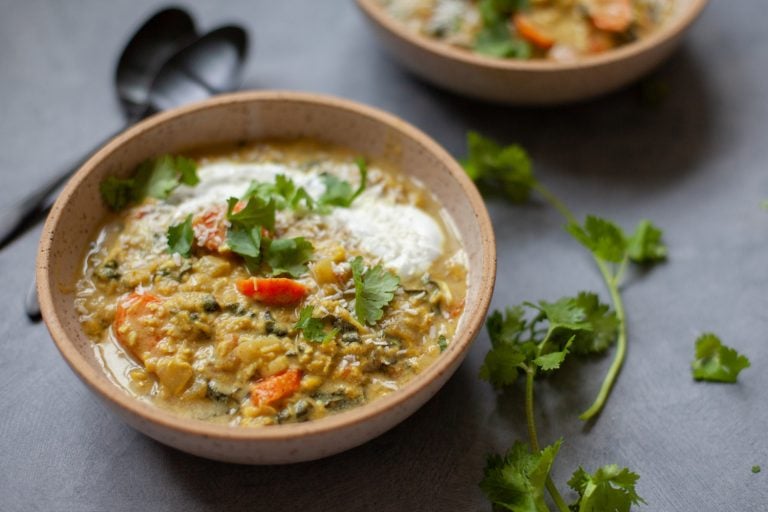 My Easy Coconut Curry Red Lentil Soup Is Packed With Protein (and It Tastes Delicious!)