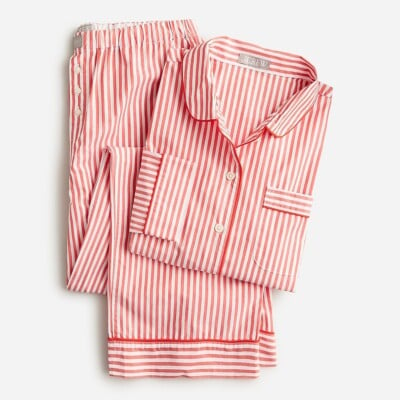 Striped Cotton Poplin Pajama Pant