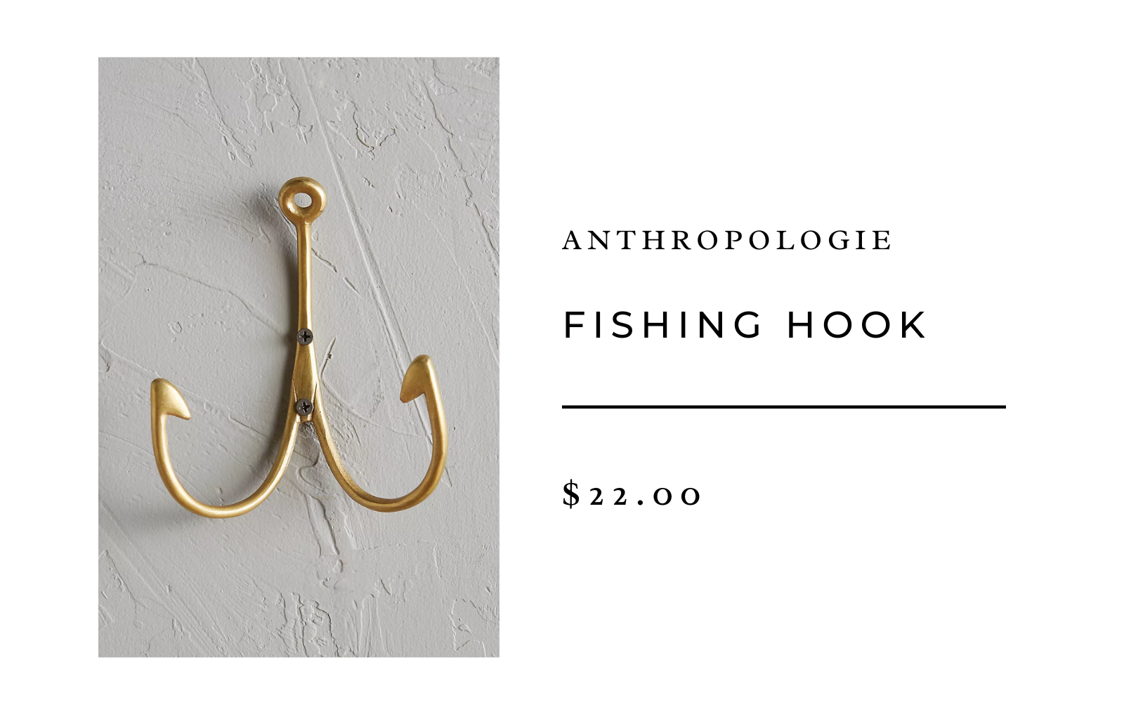 anthropologie fishing hook