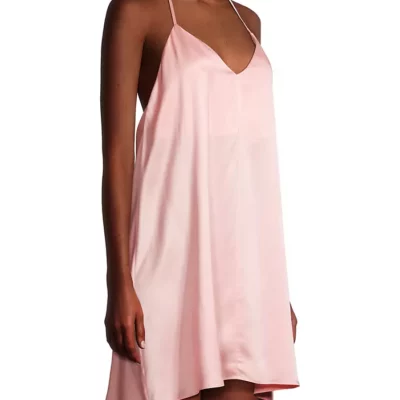 Silk Halterneck Mini-Slipdress