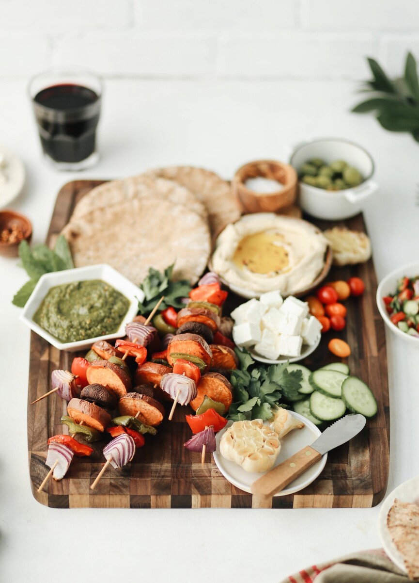 pita kebab board