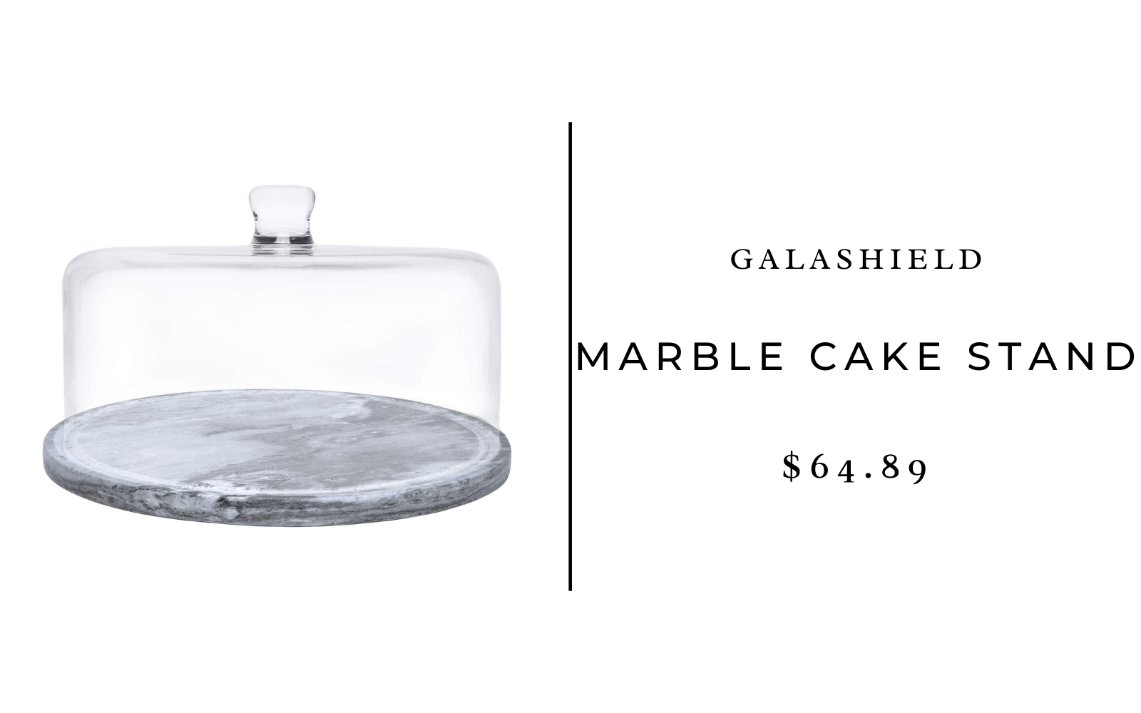 galashield marble cake stand