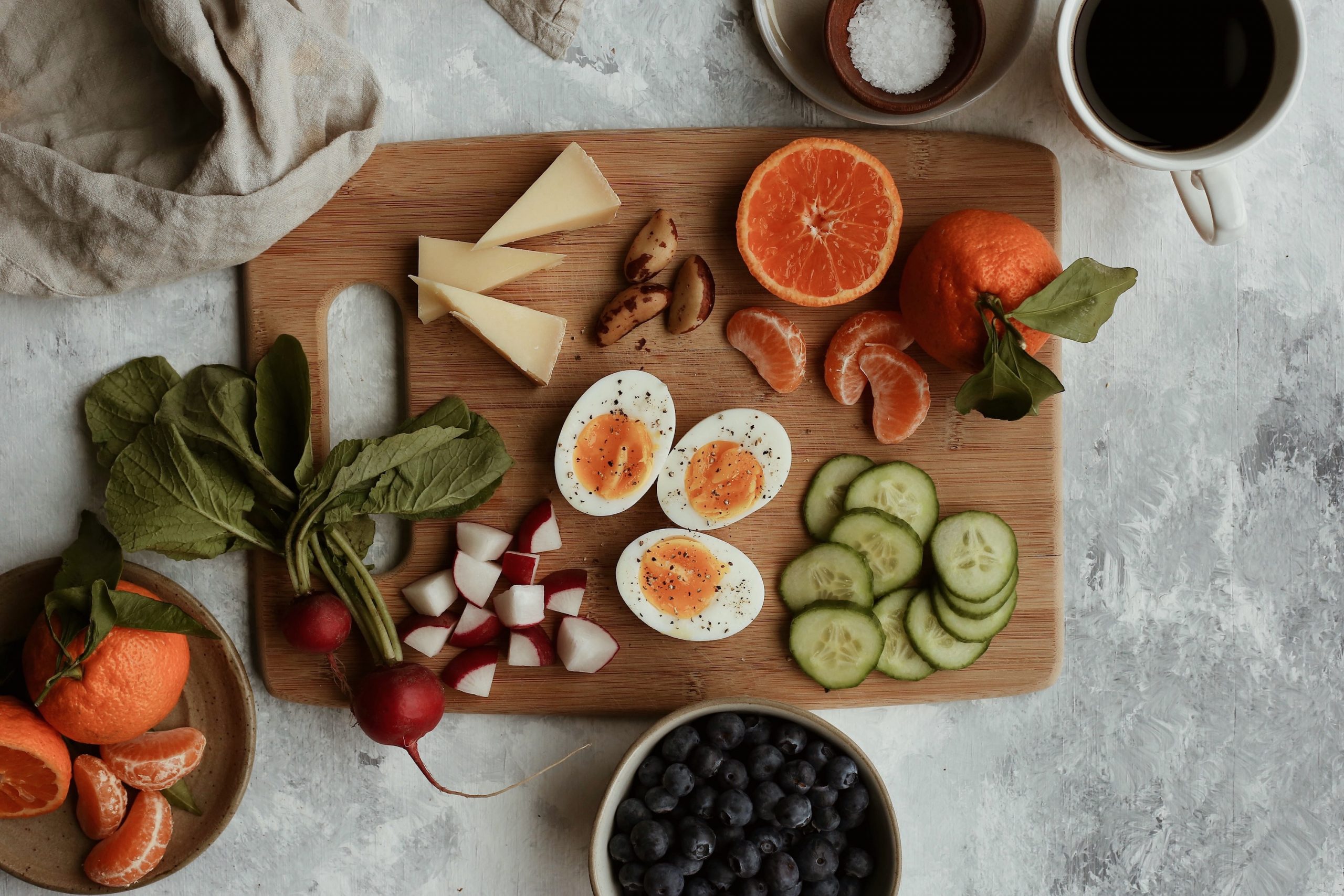 work day breakfast board