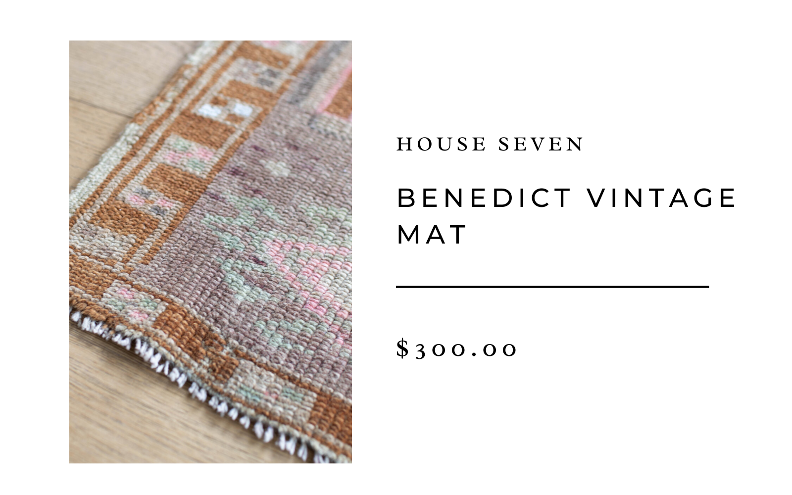 benedict vintage mat