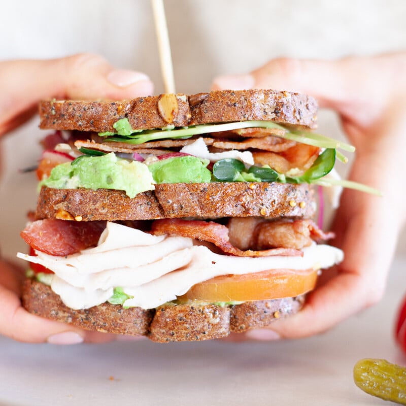Ultimate Veggie-Packed California Club Sandwich Board