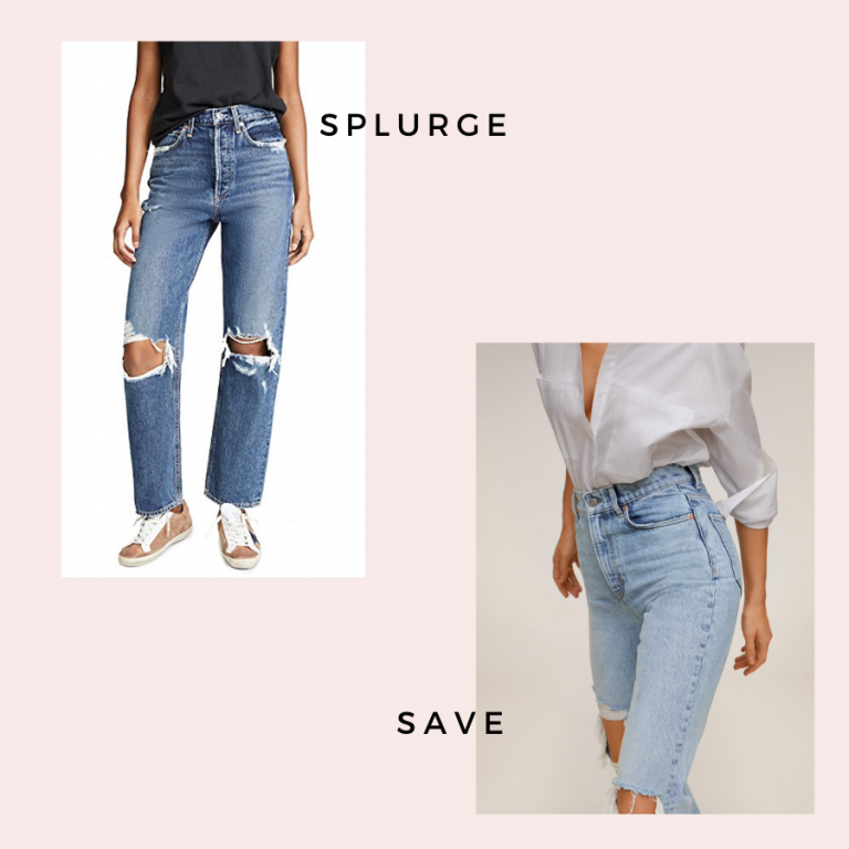 90s ripped flare jeans