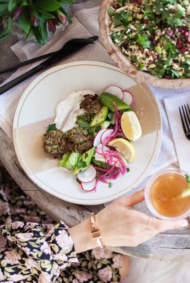 homemade falafel recipe for a valentine's date night at home