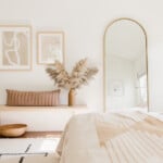 molly madfis home, almost makes perfect, california home, neutral home decor, breakfast nook, entry way, bedroom