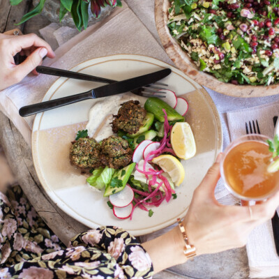 easy green herby falafel recipe is baked, not fried