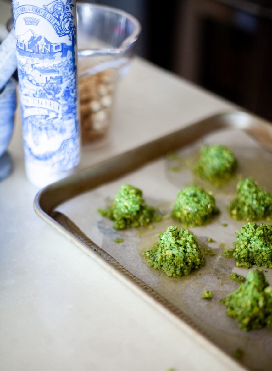 herby green chickpea falafel