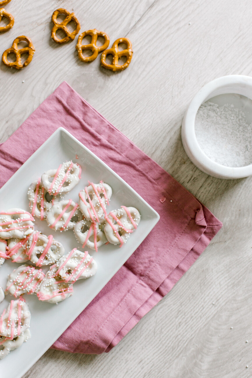 white chocolate covered pretzels
