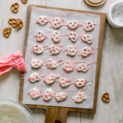 white chocolate covered pretzels
