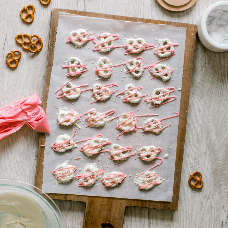 white chocolate covered pretzels