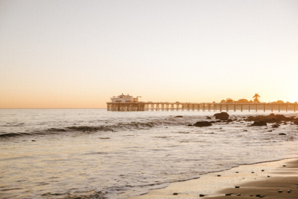 malibu beach dinner near the pier at the home of Shelley Klein Armistead, COO of Gjelina Group