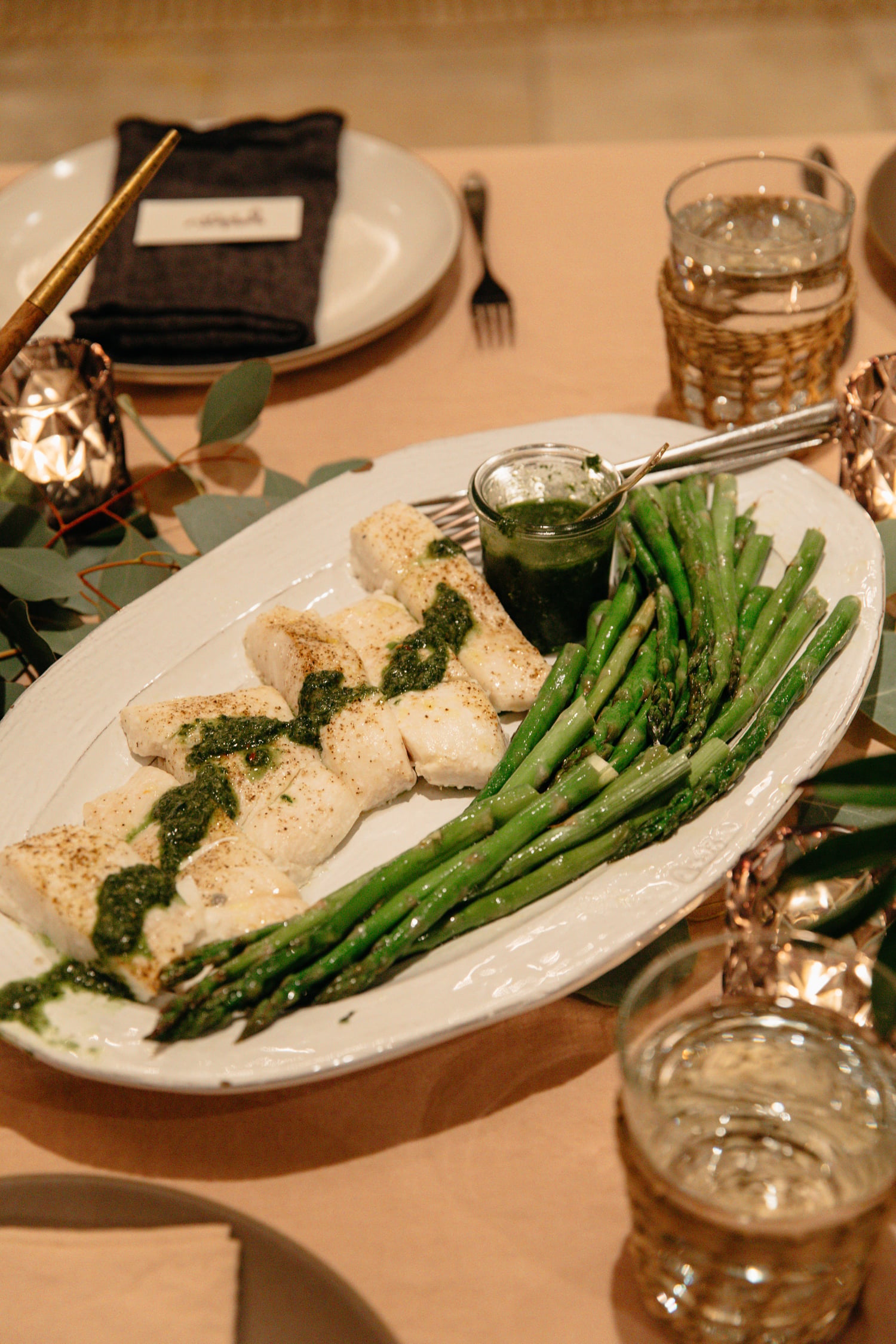 Sheet pan halibut