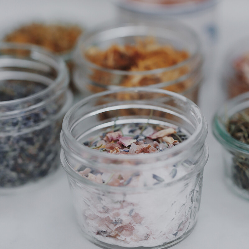 DIY Herbal Bath Salts - how to make them at home