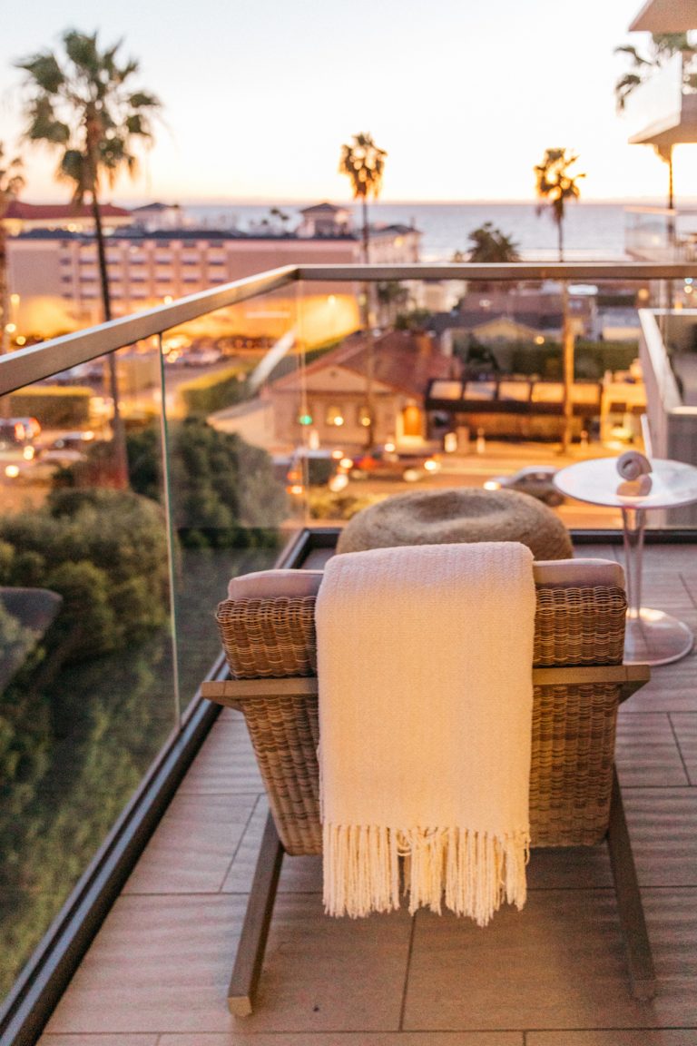 Santa Monica balcony with ocean view