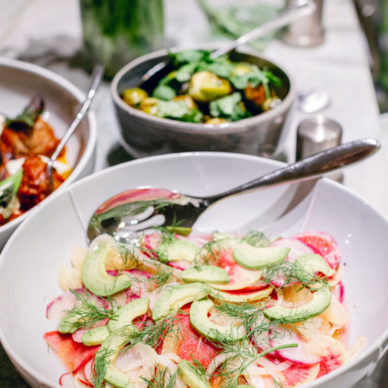 radish, orange, grapefruit salad recipe is a healthy and easy spring appetizer