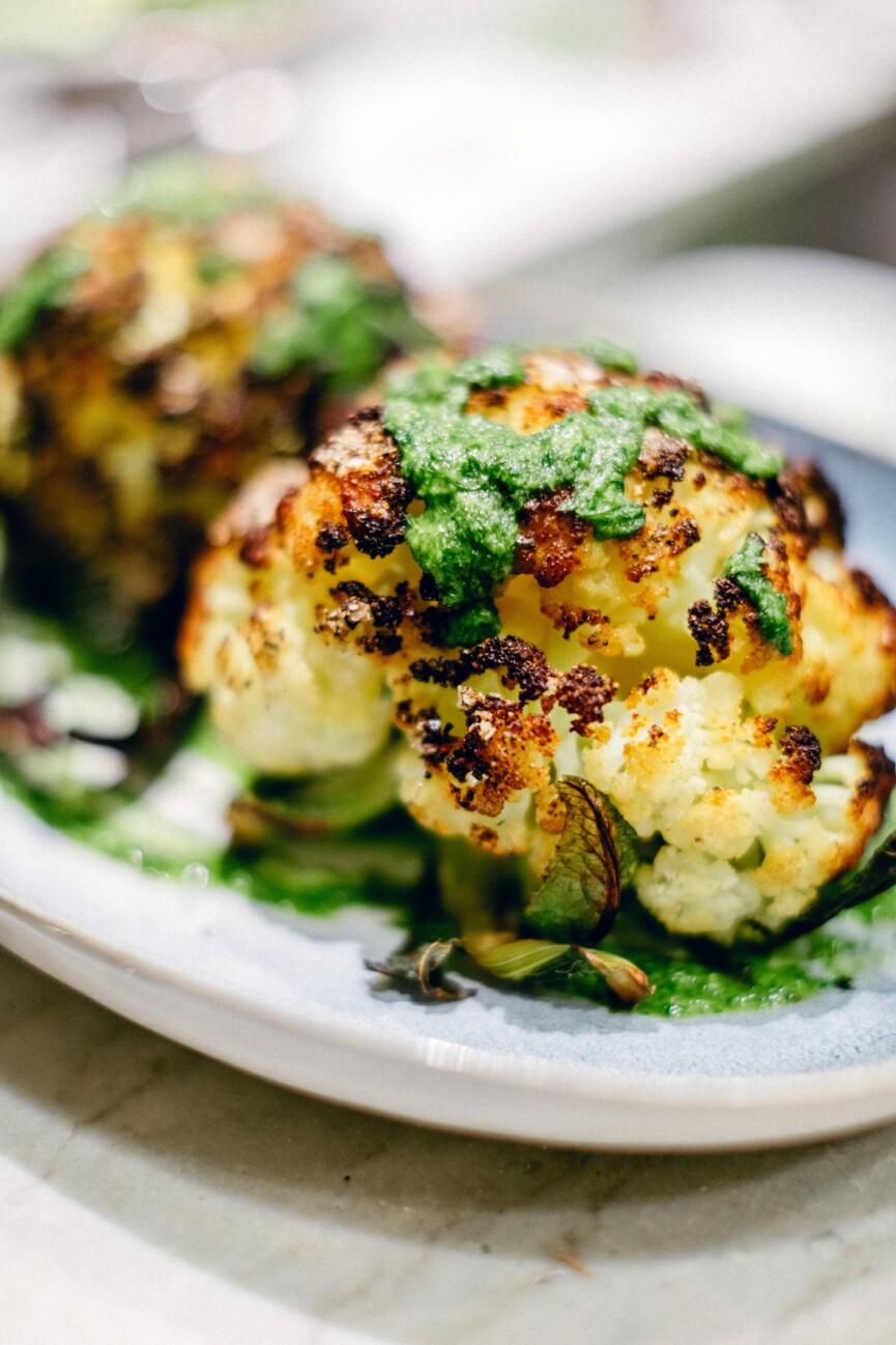 cauliflower with salsa verde