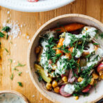 sheet pan veggie bowl