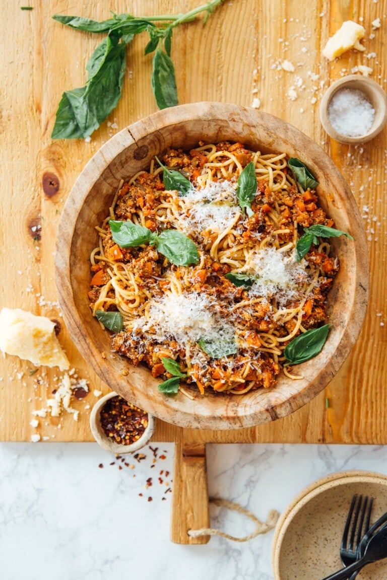 Vegetarian Pasta Bolognese