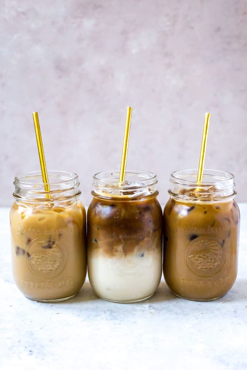 Make your own fancy coffee drinks at home with Coffee Toppers! No need to  leave your house! #coffeetoppers