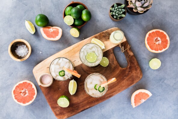 refreshing spicy grapefruit margarita