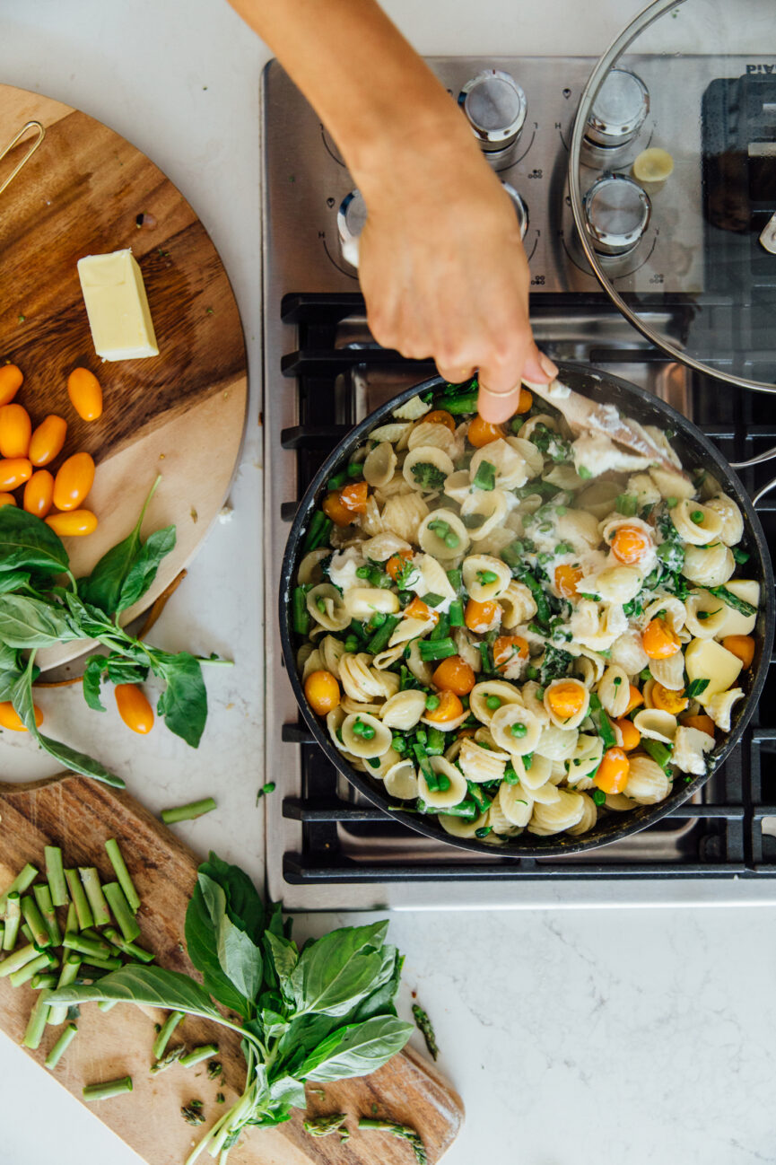 cooking one pot pasta primavera