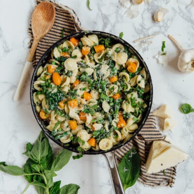 one pot pasta primavera assembled