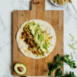 vegetarian tofu scramble burrito