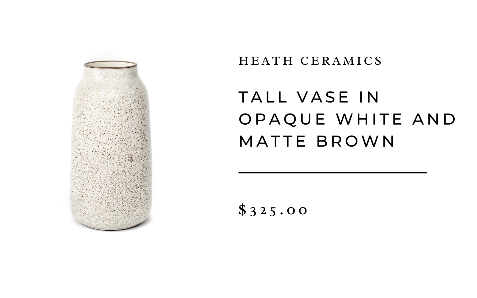 heath ceramics tall vase