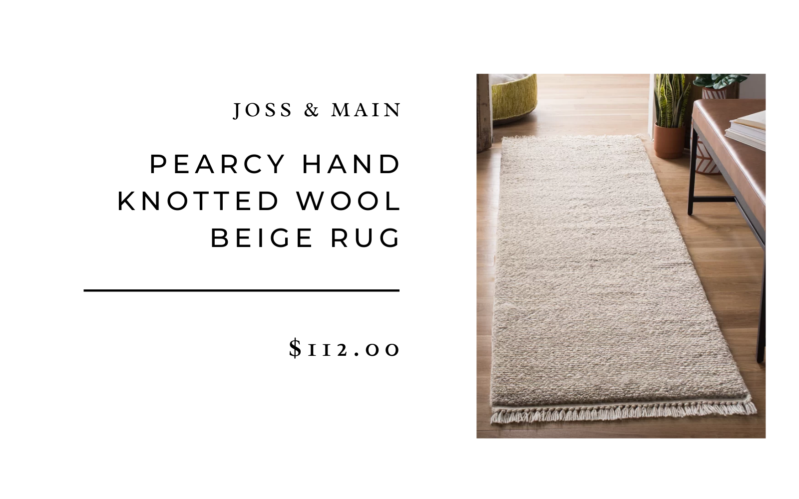 joss and main wool rug