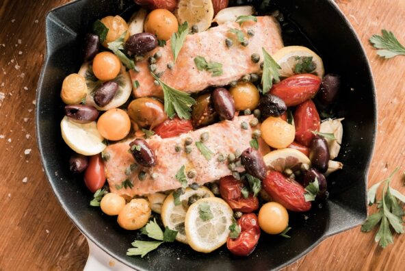 mediterranean salmon assembled