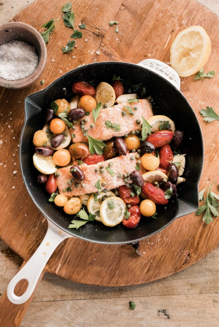 mediterranean salmon assembled