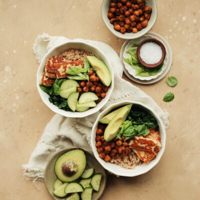 tandoori spice chickpea grain bowl