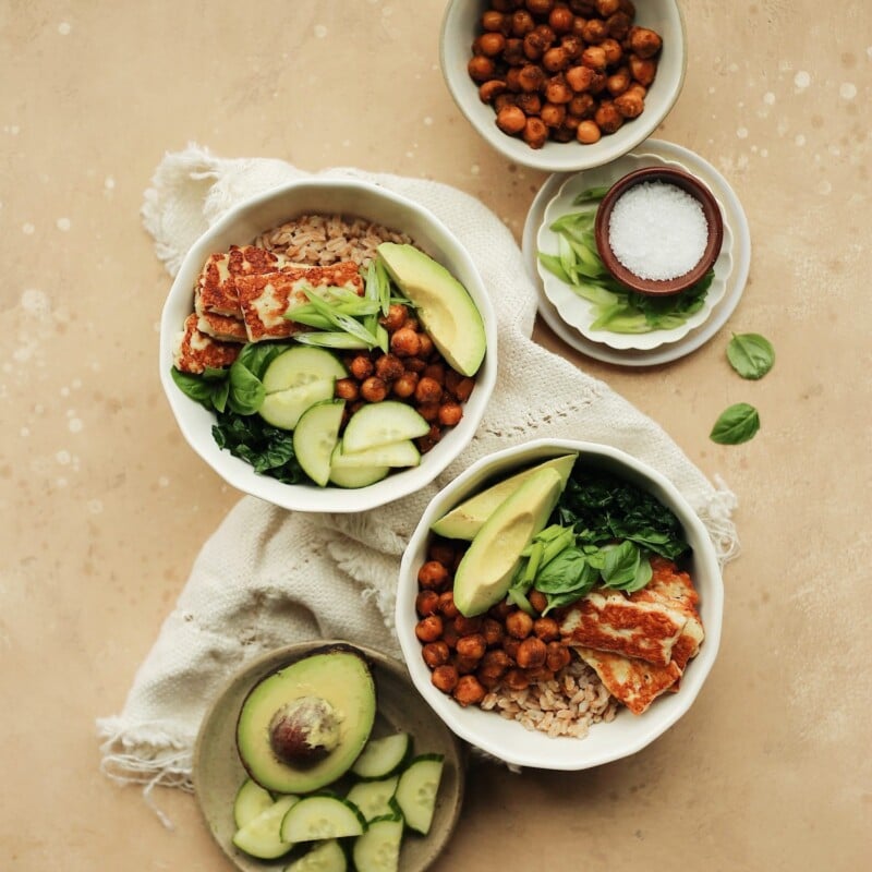 tandoori spice chickpea grain bowl