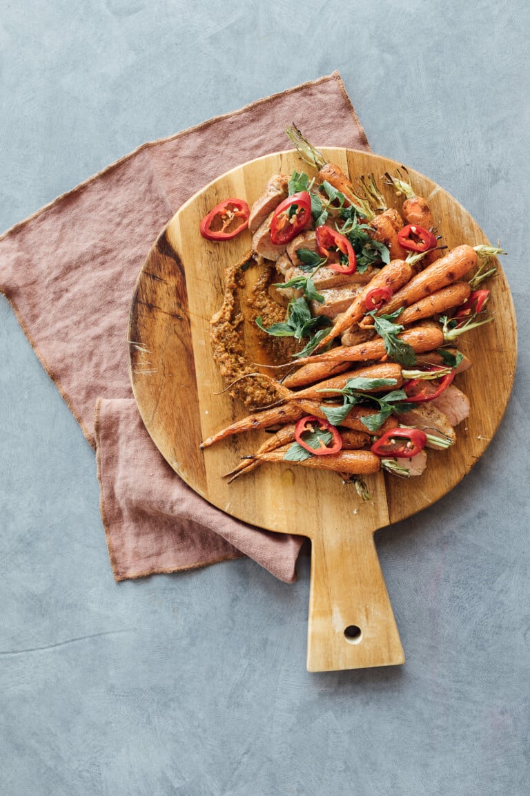 Once I'm Internet hosting a Vacation Social gathering, These Are the Recipes I All the time Return To 5 Orange-Chili Glazed Pork Tenderloin with Carrot Pesto and Grilled Carrots