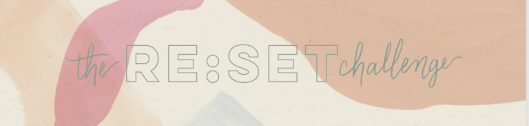 RE:SET Challenge blog banner