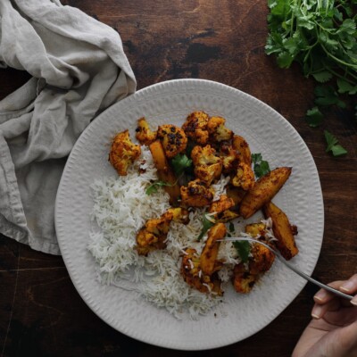 sheet pan aloo gobi