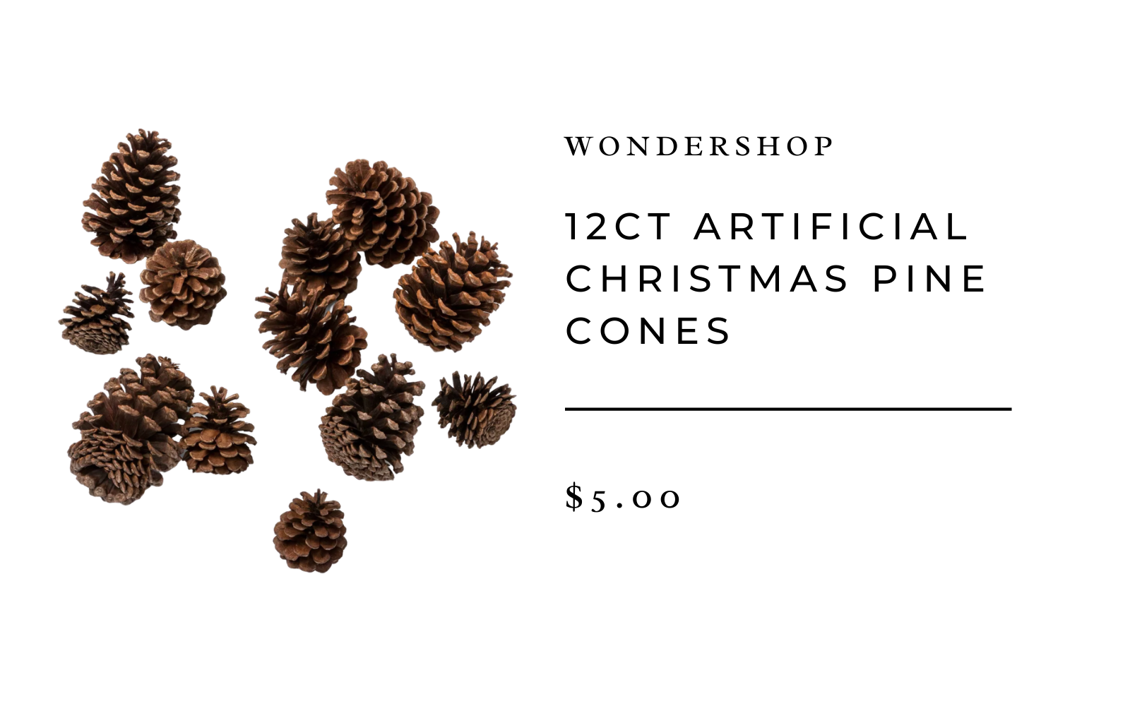 Artificial Christmas Pine Cones