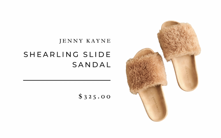 Jenny Kayne Shearling Slide Sandal 2