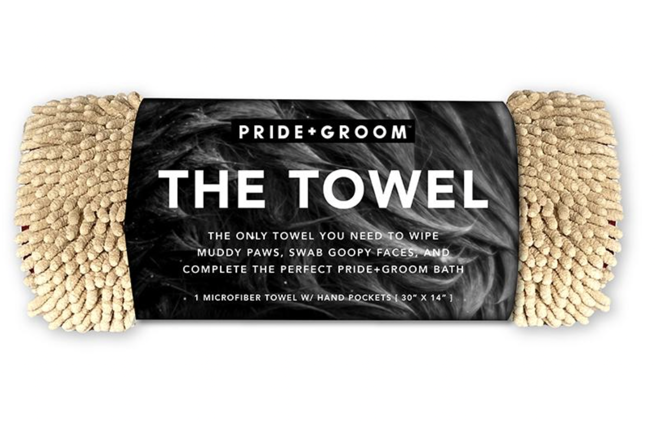 pride + groom the towel